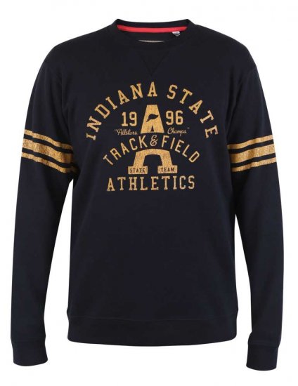D555 Charlestown Navy Sweatshirt - Puloverji & jopice - Moški Puloverji & Jopice za Močnejše Postave