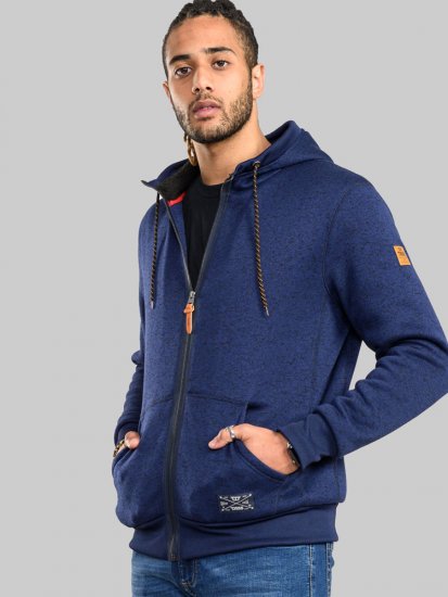 D555 Callington Hoodie With Sherpa Lining - Puloverji & jopice - Moški Puloverji & Jopice za Močnejše Postave