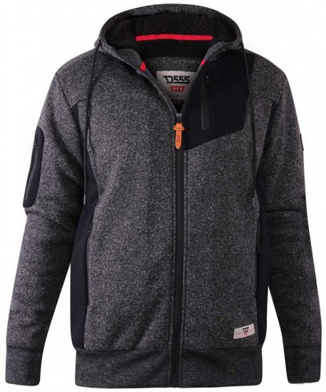 D555 Crofton Hoodie With Sherpa Lining - Puloverji & jopice - Moški Puloverji & Jopice za Močnejše Postave
