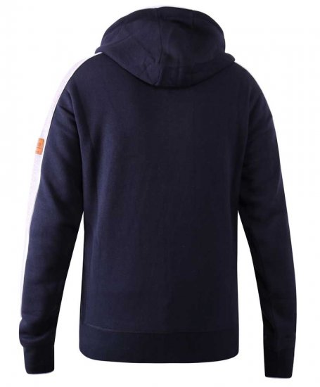 D555 Eaton Full Zip Hoodie Navy - Puloverji & jopice - Moški Puloverji & Jopice za Močnejše Postave