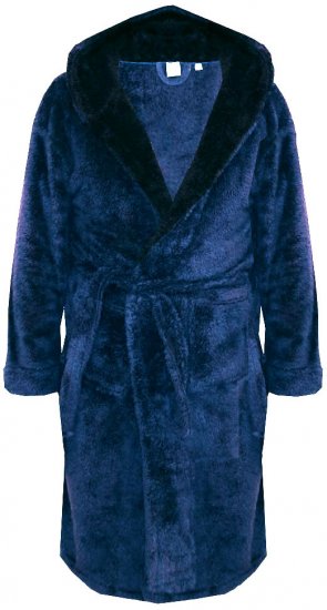 D555 Newquay Bathrobe Navy - Spodnje perilo & kopalne hlače - Moško Spodnje Perilo za močnejše postave