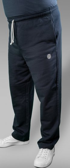 20 Nodi Ponente Long Leg Sports Pants in Combed Fleece Cotton Navy - Trenirke & kratke trenirke - Moške Trenirke za Močnejše Postave