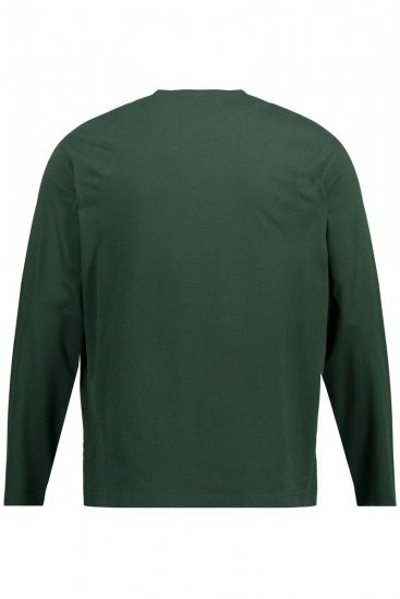JP1880 Long Sleeve OEKO-TEX T-shirt Green - Kratke Majice - Moške kratke majice za močnejše postave
