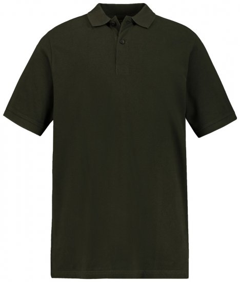 JP1880 702560 Polo majica Temno olivna - Polo majice - Moške Polo Majice za Močnejše Postave