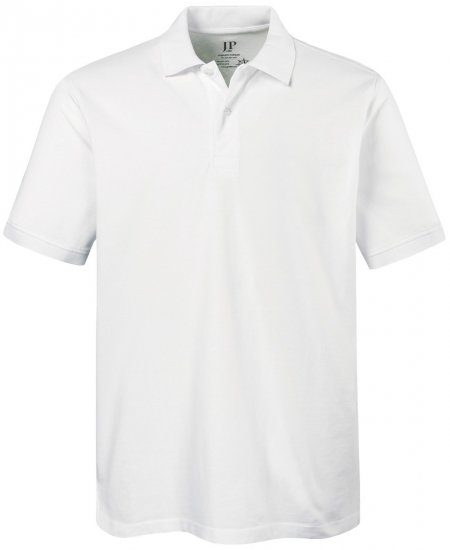 JP1880 702560 Polo majica Bela - Polo majice - Moške Polo Majice za Močnejše Postave