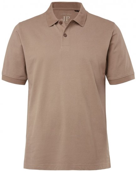 JP1880 702560 Polo majica Sivo rjava - Polo majice - Moške Polo Majice za Močnejše Postave