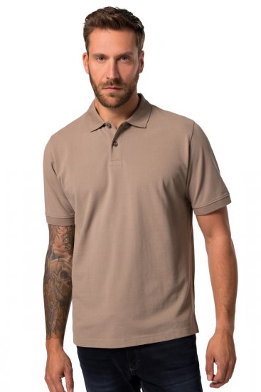JP1880 702560 Polo majica Sivo rjava - Polo majice - Moške Polo Majice za Močnejše Postave