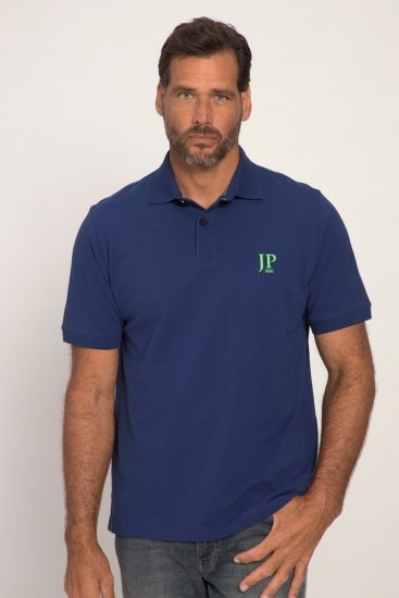 JP1880 704317 Polo majica 2 kosa Globoko modra - Polo majice - Moške Polo Majice za Močnejše Postave