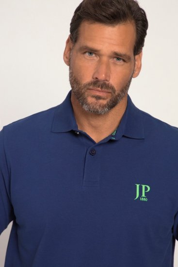 JP1880 704317 Polo majica 2 kosa Globoko modra - Polo majice - Moške Polo Majice za Močnejše Postave