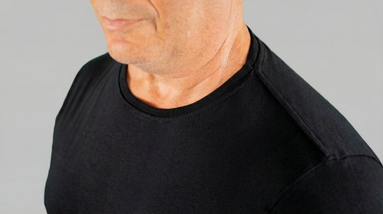 20 Nodi Mezzogiorno Sports T-Shirt Black - Kratke Majice - Moške kratke majice za močnejše postave