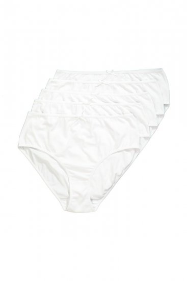 Ulla Popken 710201 Spodnjice 5 kosa Bela - Spodnjice - 