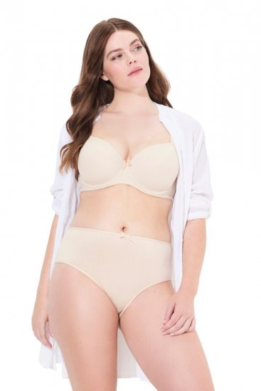 Ulla Popken 710201 Spodnjice 5 kosa Bež - Spodnjice - 