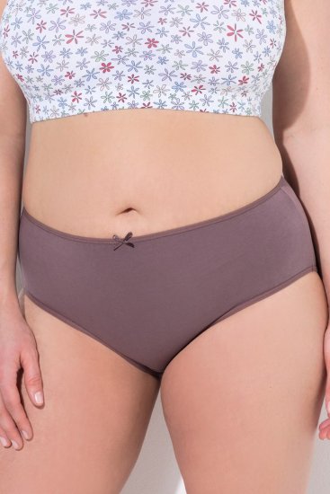 Ulla Popken 710201 Spodnjice 5 kosa Rjava - Spodnjice - 