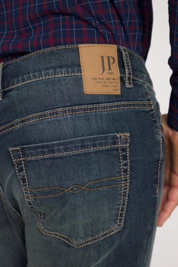 JP1880 Jeans Straight Fit Super Stretch Denim Used Blue - Kavbojke & hlače - Moške Kavbojke in Hlače za Močnejše Postave