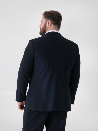 D555 Ted 4 Way Stretch Tailored Suit Jacket Mornarska - Obleke - Velike številke oblek za moške
