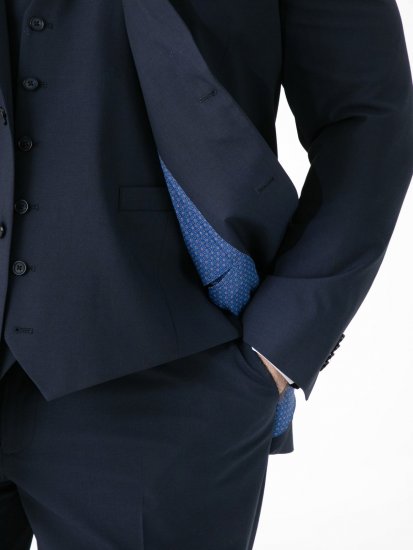 D555 Ted 4 Way Stretch Tailored Suit Jacket Mornarska - Obleke - Velike številke oblek za moške
