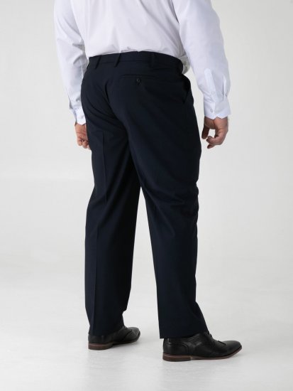 D555 Ted 4 Way Stretch Tailored Trouser Mornarska - Obleke - Velike številke oblek za moške