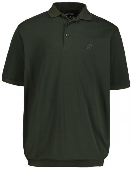 JP1880 712617 Polo majica s krojem za trebuh Temno olivna - Polo majice - Moške Polo Majice za Močnejše Postave