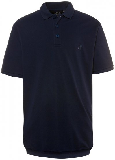 JP1880 712617 Polo majica s krojem za trebuh Temno modra - Polo majice - Moške Polo Majice za Močnejše Postave