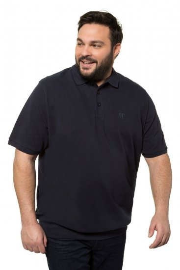 JP1880 712617 Polo majica s krojem za trebuh Temno modra - Polo majice - Moške Polo Majice za Močnejše Postave
