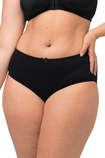 Ulla Popken 712882 Spodnjice 2 kosa Črna - Spodnjice - 