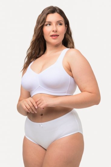 Ulla Popken 712882 Spodnjice 2 kosa Bela - Spodnjice - 