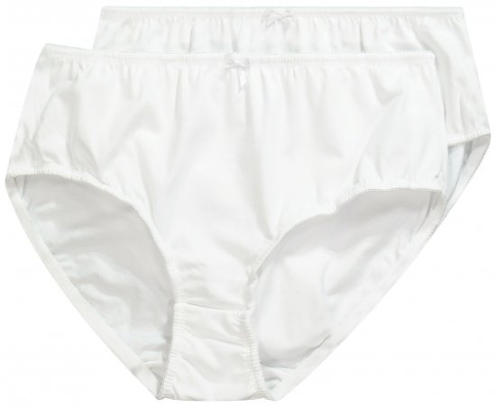 Ulla Popken 712882 Spodnjice 2 kosa Bela - Spodnjice - 
