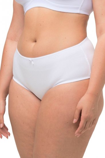 Ulla Popken 712882 Spodnjice 2 kosa Bela - Spodnjice - 