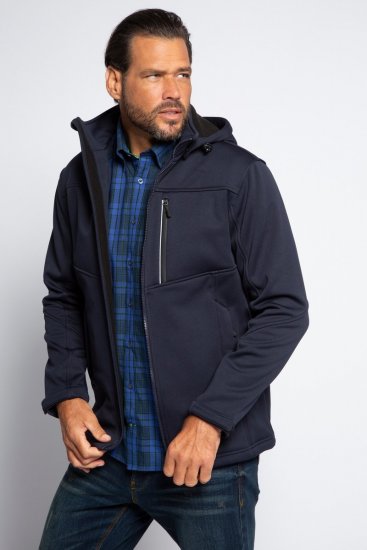 JP1880 Jacket Fleece Lined Softshell Navy - Jakne - Moške bunde za Močnejše Postave