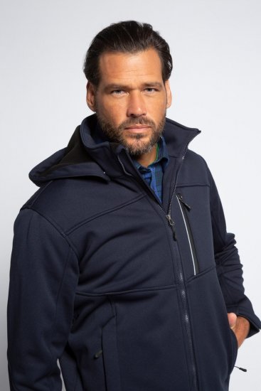 JP1880 Jacket Fleece Lined Softshell Navy - Jakne - Moške bunde za Močnejše Postave