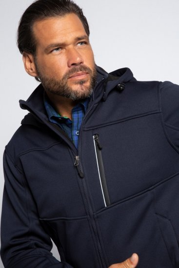 JP1880 Jacket Fleece Lined Softshell Navy - Jakne - Moške bunde za Močnejše Postave