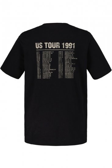 JP1880 Guns N’ Roses Skull Comfort Fit Band T-Shirt Black - Kratke Majice - Moške kratke majice za močnejše postave