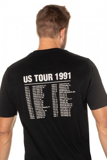 JP1880 Guns N’ Roses Skull Comfort Fit Band T-Shirt Black - Kratke Majice - Moške kratke majice za močnejše postave