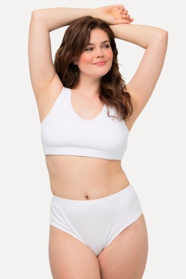 Ulla Popken 723498 Spodnjice 2 kosa Bela - Spodnjice - 