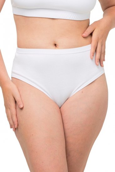 Ulla Popken 723498 Spodnjice 2 kosa Bela - Spodnjice - 