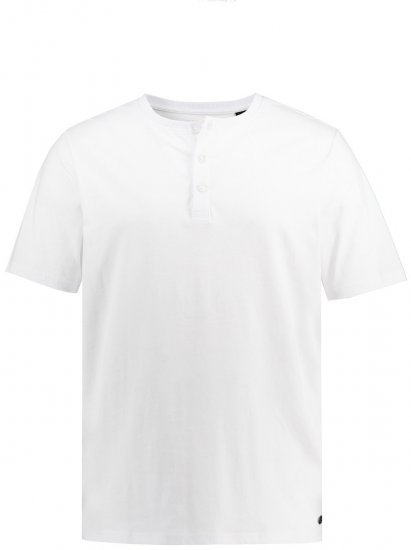 JP1880 726695 Majica Henley Bela - Kratke Majice - Moške kratke majice za močnejše postave