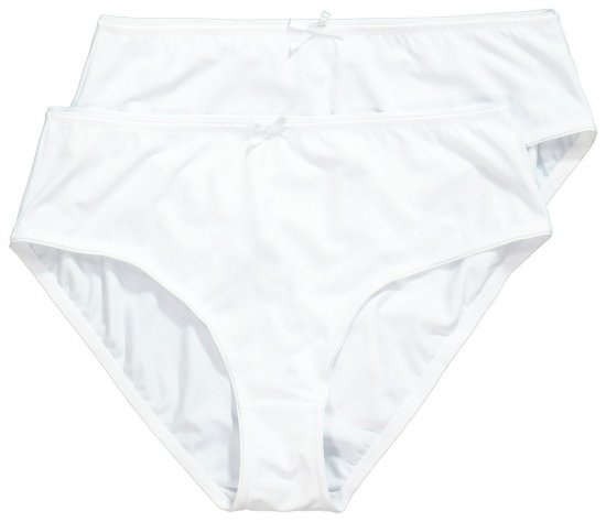 Ulla Popken 781658 Spodnjice 2 kosa Bela - Spodnjice - 