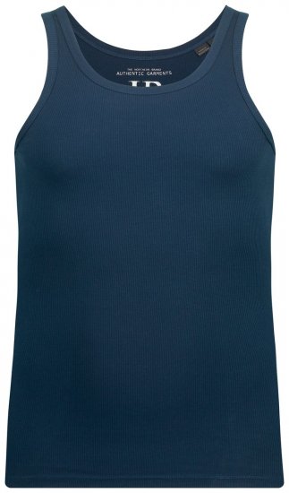 JP1880 782617 Rebrasta majica brez rokavov Nočno modra TALL - TALL spodnje perilo & kopalne hlače - TALL Spodnje Perilo in Kopalke