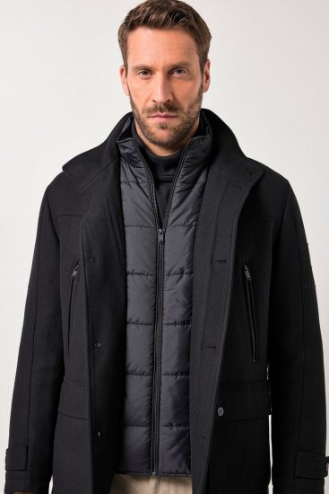 JP1880 Jacket Water-repellent Warm Black - Jakne - Moške bunde za Močnejše Postave