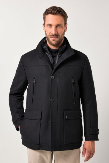 JP1880 Jacket Water-repellent Warm Black - Jakne - Moške bunde za Močnejše Postave