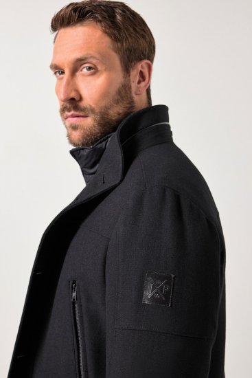JP1880 Jacket Water-repellent Warm Black - Jakne - Moške bunde za Močnejše Postave