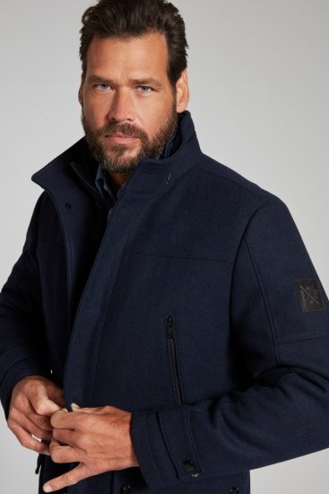 JP1880 Jacket Water-repellent Herringbone Insert Navy - Jakne - Moške bunde za Močnejše Postave