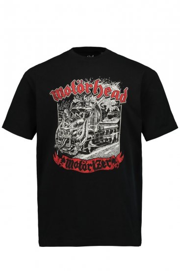 JP1880 Motörhead Graphic Band T-Shirt Black - Kratke Majice - Moške kratke majice za močnejše postave