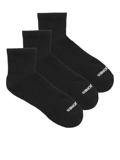 Jack & Jones Luca Teniške nogavice Črna 3-pack - Spodnje perilo & kopalne hlače - Moško Spodnje Perilo za močnejše postave