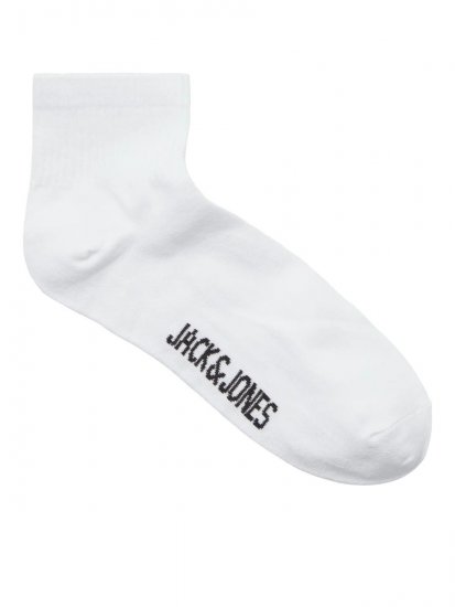 Jack & Jones Leon Teniške nogavice Bela 3-pack - Spodnje perilo & kopalne hlače - Moško Spodnje Perilo za močnejše postave