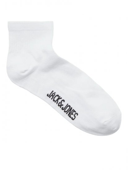 Jack & Jones Leon Teniške nogavice Bela 3-pack - Spodnje perilo & kopalne hlače - Moško Spodnje Perilo za močnejše postave