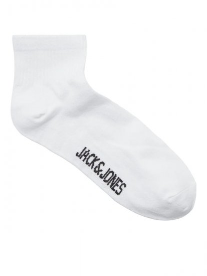 Jack & Jones Leon Teniške nogavice Bela 3-pack - Spodnje perilo & kopalne hlače - Moško Spodnje Perilo za močnejše postave