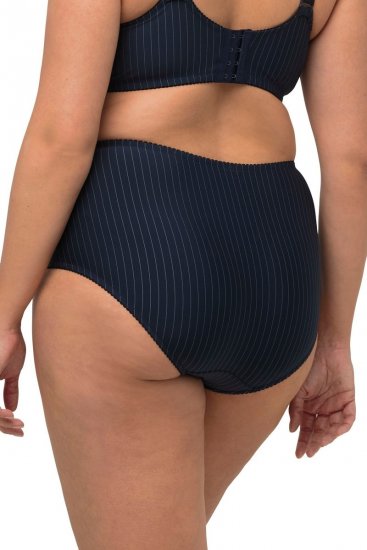 Ulla Popken 800279 Črtaste spodnjice 2 kosa Temno modra - Spodnjice - 