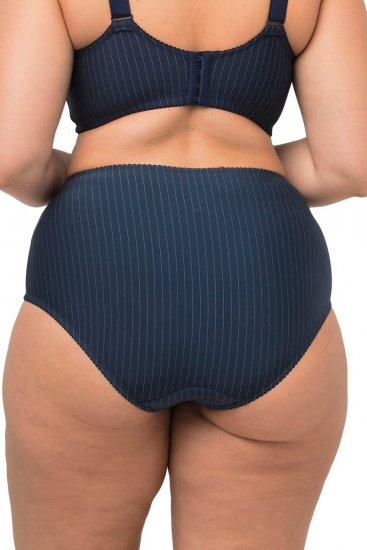 Ulla Popken 800279 Črtaste spodnjice 2 kosa Temno modra - Spodnjice - 