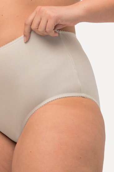 Ulla Popken 800279 Črtaste spodnjice 2 kosa Umazano bela - Spodnjice - 